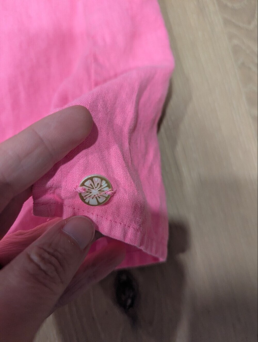 Pink Linen Tunic Dress - Picture 3 of 11